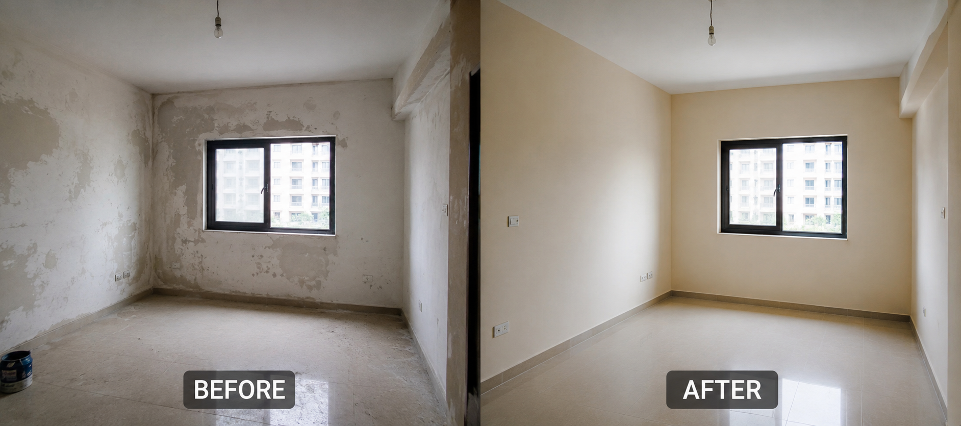 Apartment Painting Before & After