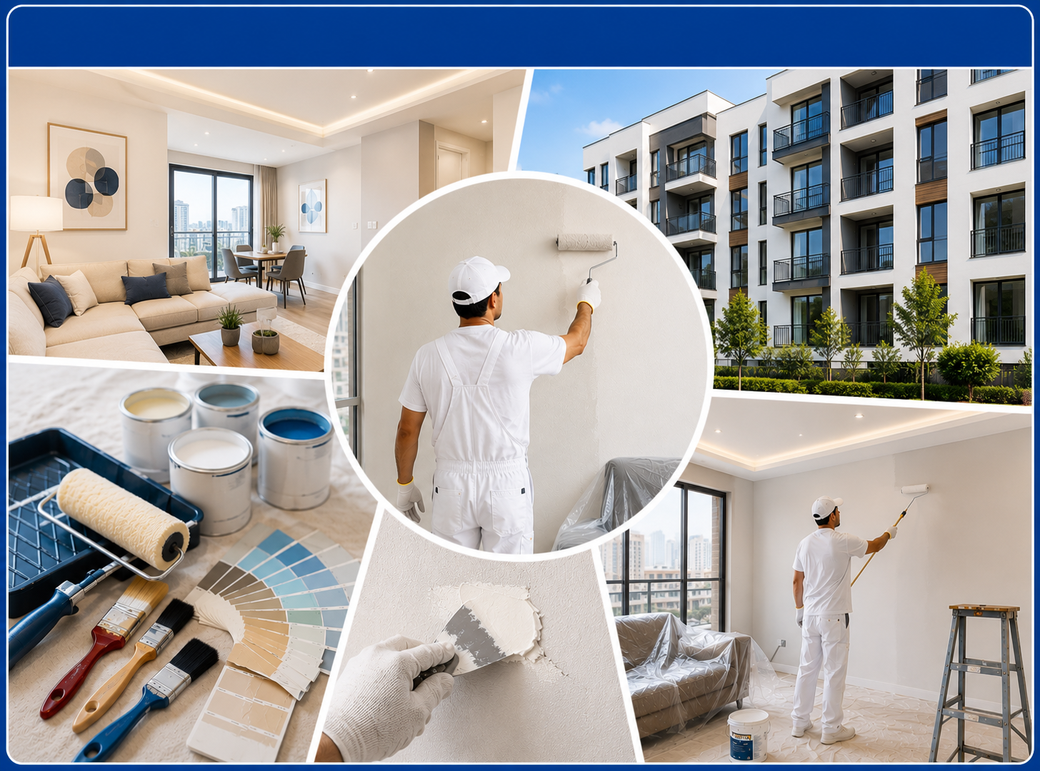 Apartment wall and ceiling painting